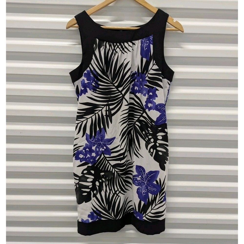 AB Studios Size 10 Black White Sheath Dress
